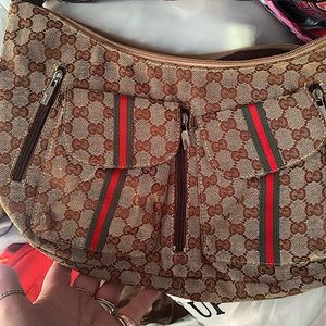 Brown used purse small